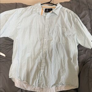 Men's Light Blue Patterned shirt sleeve Shirt